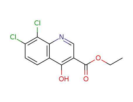7,8-DICHLORO-4-HYDROXY-QUINOLINE-3-CARBOXYLIC ACID ETHYL ESTER