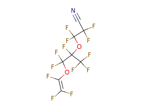 Propanenitrile,3-[1-[difluoro[(1,2,2-trifluoroethenyl)oxy]methyl]-1,2,2,2-tetrafluoroethoxy]-2,2,3,3-tetrafluoro-