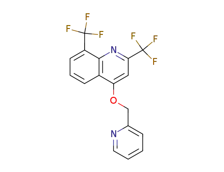 Molecular Structure of 123559-29-5 (4-(2-pyridylmethoxy)-2,8-bis(trifluoromethyl)quinoline)