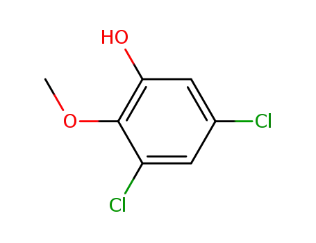 Molecular Structure of 56680-89-8 (3,5-dichloro-2-methoxyphenol)