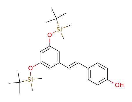 Phenol,
4-[(1E)-2-[3,5-bis[[(1,1-dimethylethyl)dimethylsilyl]oxy]phenyl]ethenyl]-