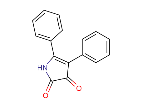 Molecular Structure of 79680-43-6 (1H-Pyrrole-2,3-dione, 4,5-diphenyl-)