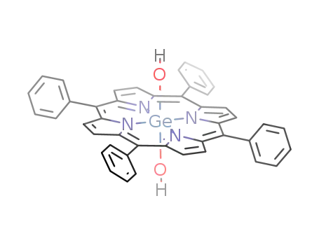 Molecular Structure of 41150-80-5 (dihydroxo(meso-tetraphenylporphyrinato)germanium(IV))
