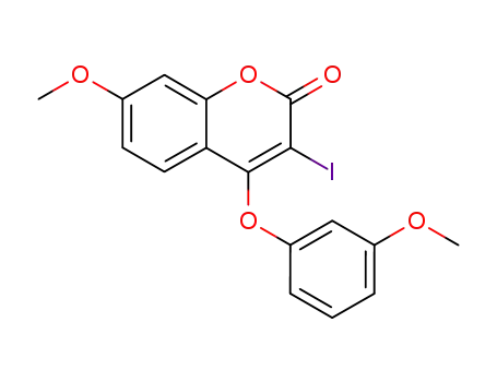 3-Iodo-7-methoxy-4-(3-methoxy-phenoxy)-chromen-2-one