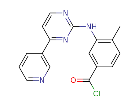 4-methyl-3-[[4-(3-pyridyl)-2-pyrimidinyl]amino]benzoyl chloride