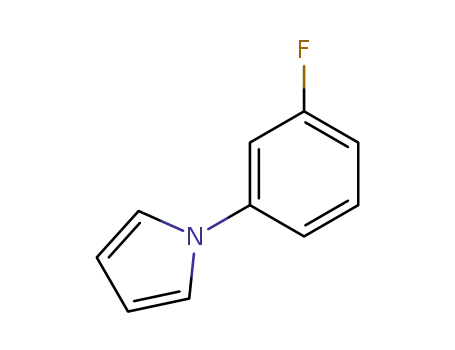 Molecular Structure of 53871-27-5 (1-(3-Fluorophenyl)pyrrole, 98%)