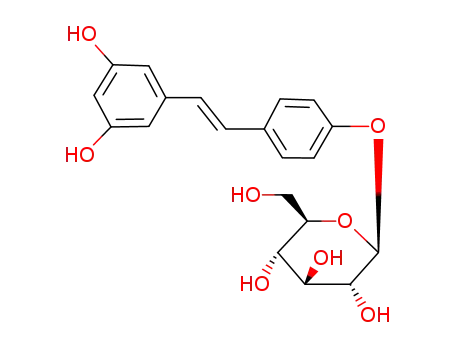Molecular Structure of 38963-95-0 (TRANS-RESVERATROL 4'-O-BETA-D-GLUCURONIDE)