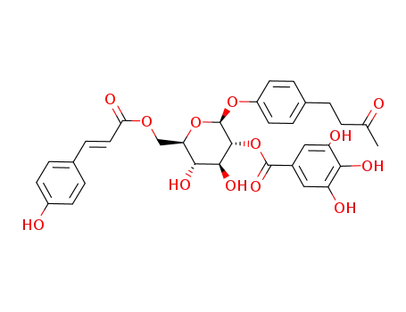 4-(4-Hydroxyphenyl)-2-butanone O-[2-galloyl-6-p-coumaroylglucoside]