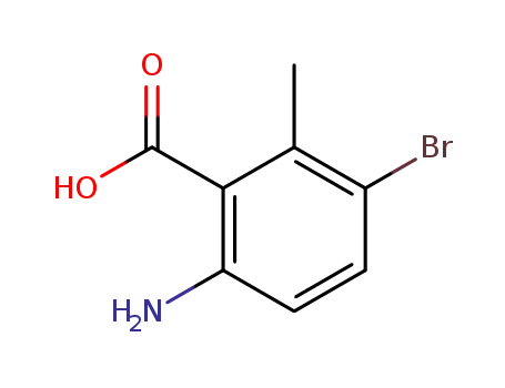 Molecular Structure of 124341-06-6 (6-AMino-3-broMo-2-Methylbenzoic acid)
