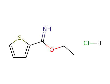 Molecular Structure of 54610-52-5 (Ethylthiophene-2-carboximidoatehydrochloride)