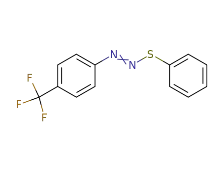 Molecular Structure of 111278-49-0 (Diazene, (phenylthio)[4-(trifluoromethyl)phenyl]-)