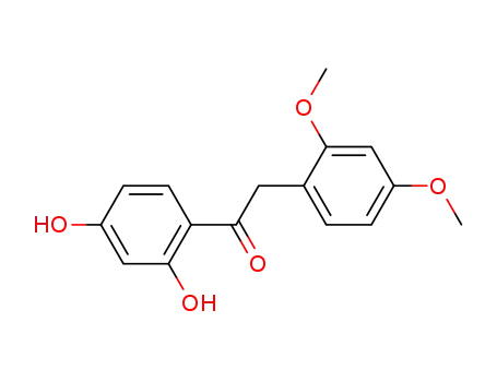 Molecular Structure of 1855-30-7 (1-(2,4-Dihydroxyphenyl)-2-(2,4-dimethoxyphenyl)ethanone)