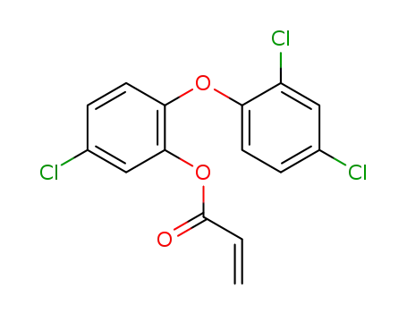 Molecular Structure of 156722-99-5 (2-Propenoic acid, 5-chloro-2-(2,4-dichlorophenoxy)phenyl ester)