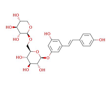 (E)-5,4'-dihydroxystilbene 3-O-β-D-xylopyranosyl-(1->6)-β-D-glucopyranoside