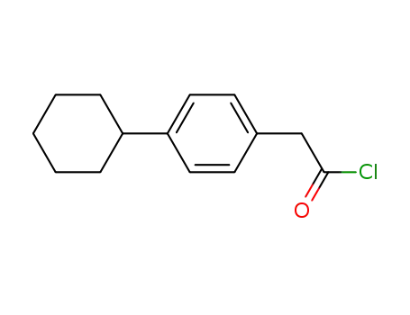Molecular Structure of 61578-80-1 (Benzeneacetyl chloride, 4-cyclohexyl-)