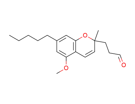 3-(5-methoxy-2-methyl-7-pentyl-2H-chromen-2-yl)propanal