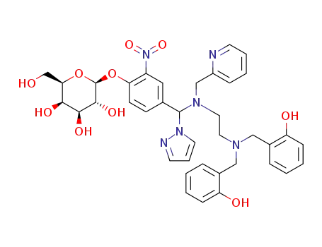 C<sub>38</sub>H<sub>42</sub>N<sub>6</sub>O<sub>10</sub>