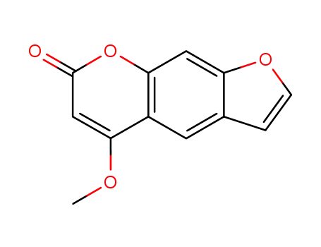Molecular Structure of 3380-68-5 (5-methoxy-7H-furo[3,2-g][1]benzopyran-7-one)
