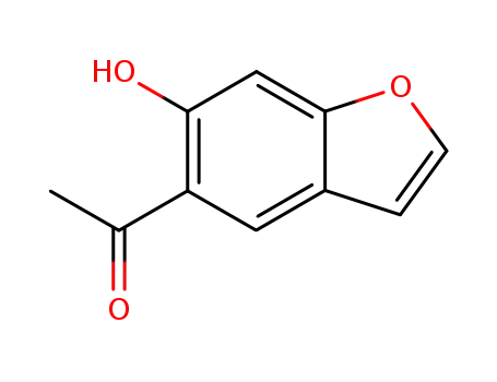 Molecular Structure of 1627-20-9 (1-(6-HYDROXYBENZOFURAN-5-YL)ETHANONE)