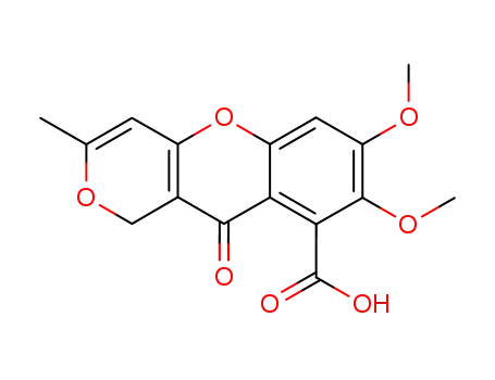 1H,10H-Pyrano[4,3-b][1]benzopyran-9-carboxylic acid,
7,8-dimethoxy-3-methyl-10-oxo-