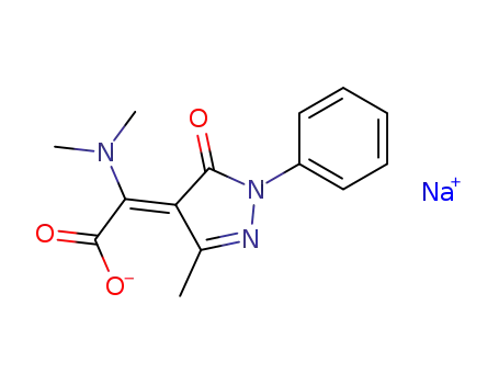 sodium dimethylamino(1-phenyl-3-methyl-5-oxo-4-pyrazolylidene)acetate