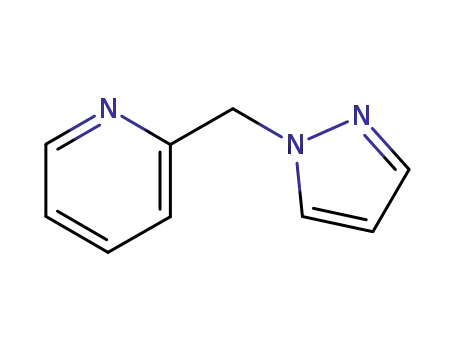 Molecular Structure of 105575-75-5 (Pyridine, 2-(1H-pyrazol-1-ylmethyl)-)