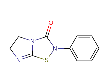 Molecular Structure of 80334-62-9 (2,3,5,6-tetrahydro-2-phenylimidazo<1,2-d>-(1,2,4)-thiadiazole-3-one)