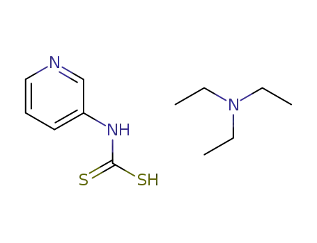 Carbamodithioic acid, 3-pyridinyl-, compd. with N,N-diethylethanamine
(1:1)