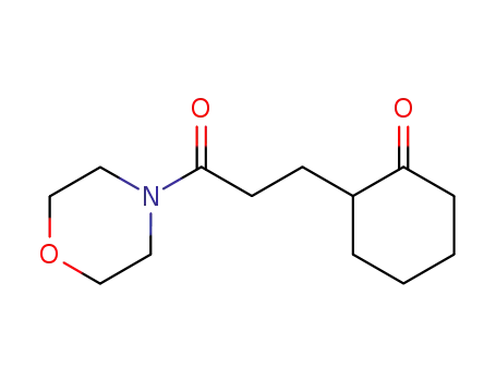 Molecular Structure of 838-78-8 (3-(2-oxocyclohexyl)propionic acid N-morpholide)