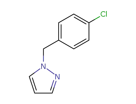 Molecular Structure of 202344-37-4 (1-[(4-chlorophenyl)methyl]-1H-pyrazole)