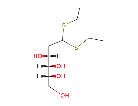 Molecular Structure of 3650-68-8 (2-Deoxy-D-arabino-hexose diethyl dithioacetal)