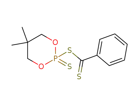 Molecular Structure of 463962-26-7 (thiobenzoyl 2-(5,5-dimethyl-2-thiono-1,3,2-dioxaphosphorinanyl)sulfide)