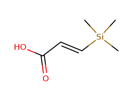 Molecular Structure of 58207-98-0 (2-Propenoic acid, 3-(trimethylsilyl)-, (E)-)