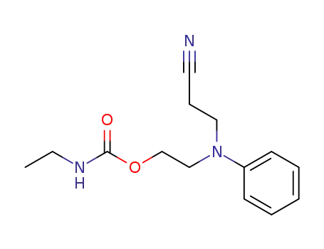 Molecular Structure of 63216-95-5 (2-[(2-cyanoethyl)phenylamino]ethyl ethylcarbamate)