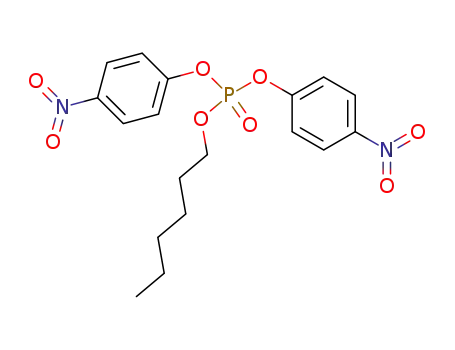Molecular Structure of 847371-29-3 (Phosphoric acid, hexyl bis(4-nitrophenyl) ester)