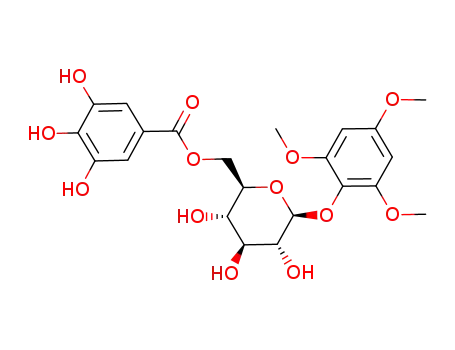 1-(O-2,4,6-trimethoxyphenyl)-6-(O-galloyl)-β-D-glucopyranoside