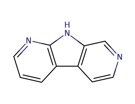 Molecular Structure of 7266-32-2 (9H-Pyrrolo[2,3-b:5,4-c']dipyridine)
