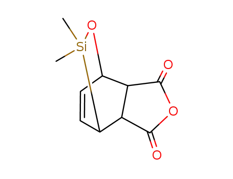 3,3-dimethyl-2-oxa-3-sila-bicyclo[2.2.2]oct-7-ene-5<i>exo</i>,6<i>exo</i>-dicarboxylic acid anhydride
