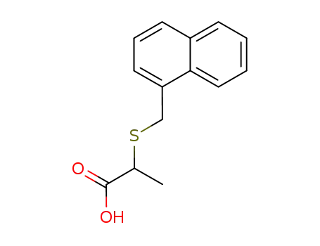 Molecular Structure of 5261-46-1 (2-(1-naphthylmethylthio)propionic acid)