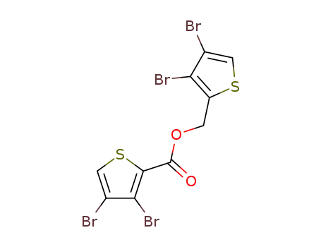 Molecular Structure of 854626-59-8 (3,4-dibromo-thiophene-2-carboxylic acid-(3,4-dibromo-[2]thienylmethyl ester))