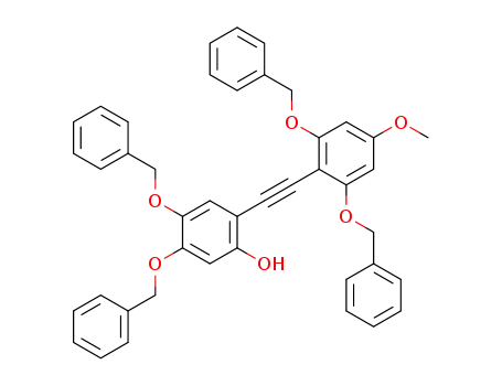 Molecular Structure of 344303-12-4 (4,5-bis-benzyloxy-2-(2,6-bis-benzyloxy-4-methoxy-phenylethynyl)-phenol)