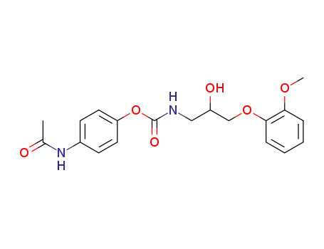 4-acetamidophenyl N-<3-(2-methoxyphenoxy)-2-hydroxypropyl>carbamate