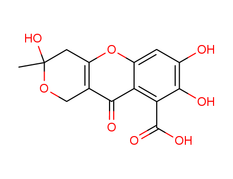 1H,3H-Pyrano[4,3-b][1]benzopyran-9-carboxylicacid, 4,10-dihydro-3,7,8-trihydroxy-3-methyl-10-oxo-