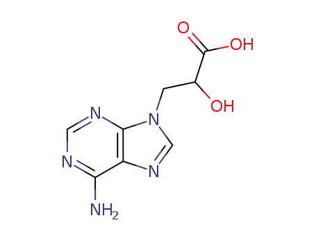 (+-)-6-아미노-알파-하이드록시-9H-퓨린-9-프로판산