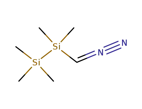 Molecular Structure of 87161-27-1 (Disilane, (diazomethyl)pentamethyl-)
