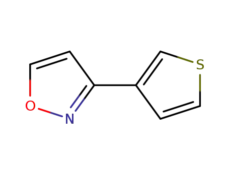 Molecular Structure of 103092-70-2 (Isoxazole, 3-(3-thienyl)- (9CI))