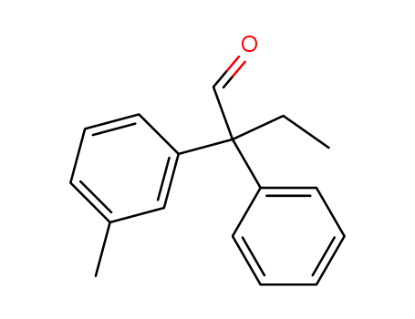 Molecular Structure of 855232-02-9 (2-phenyl-2-<i>m</i>-tolyl-butyraldehyde)