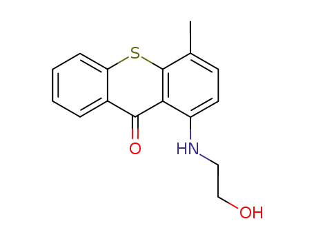 Molecular Structure of 500360-45-2 (1-(2-hydroxy-ethylamino)-4-methyl-thioxanthen-9-one)