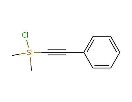 Molecular Structure of 42591-54-8 (Silane, chlorodimethyl(phenylethynyl)-)