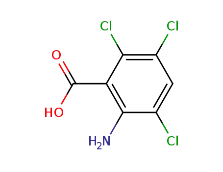 Molecular Structure of 731007-25-3 (2-amino-3,5,6-trichloro-benzoic acid)